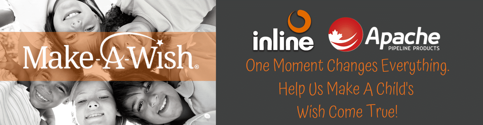 Inline Donates Proceeds to Apache's Make A Wish Foundation Campaign